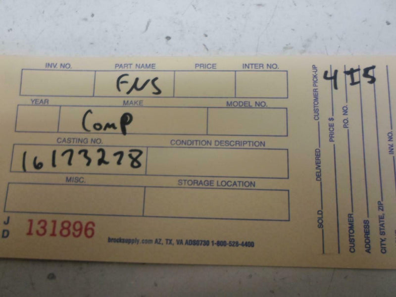 OEM Engine Computer Chevrolet Beretta 1993 16173278 2.3L ECM PCM ECU