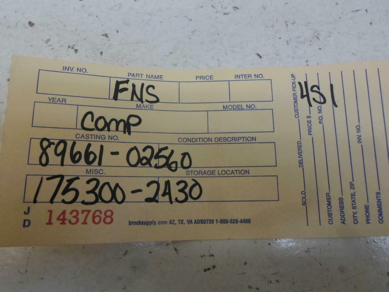 OEM Engine Computer Programmed Plug&Play Toyota Corolla 1999 89661-02560 At ECM