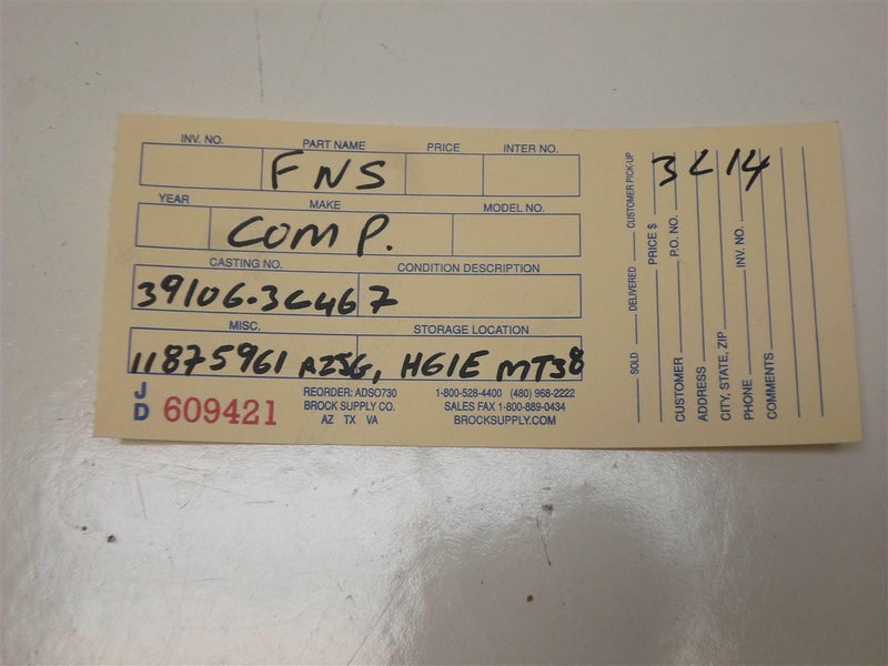 OEM Engine Computer Hyundai Veracruz 2010 2011 2012 39106-3C467 PCM ECM ECU