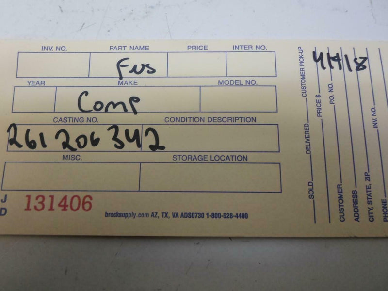 OEM Engine Computer Kia Sephia 2000 M 261 206 342 PCM ECM ECU
