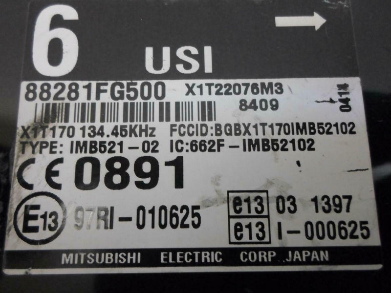 Multifunction Control Module Subaru Impreza 2008 88281Fg500