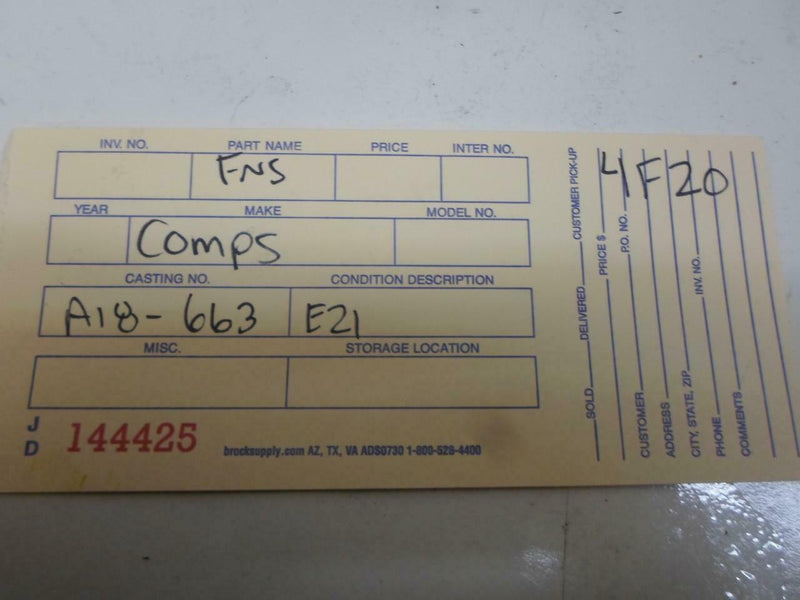 OEM Engine Computer Nissan Maxima 1987 A18-663 E21 At PCM ECM ECU