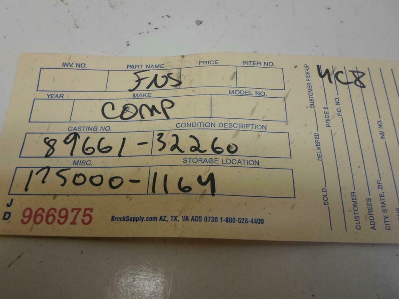 OEM Engine Computer Toyota Camry 1988 1989 89661-32260 PCM ECM ECU