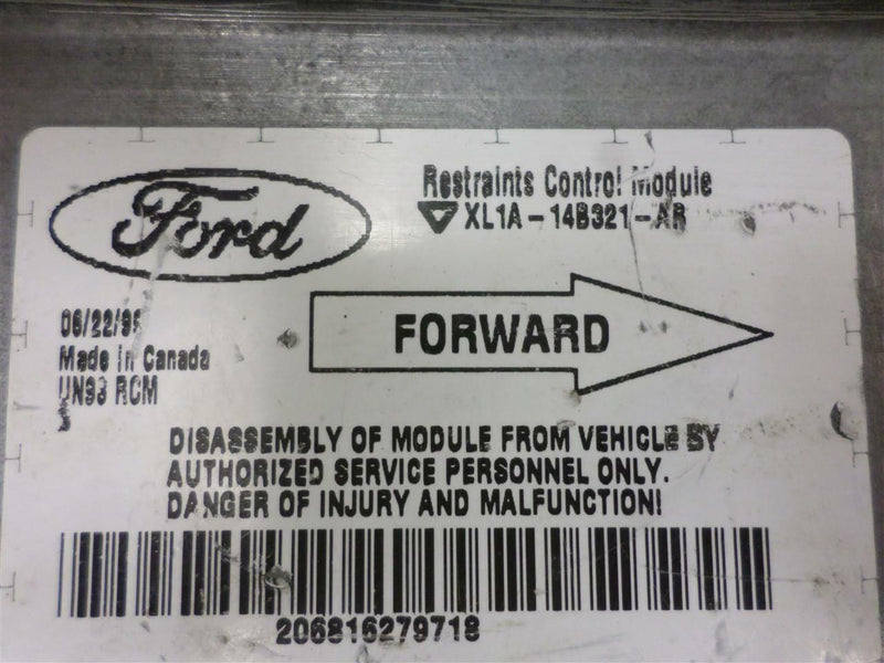 Airbag Control Module Ford Expedition 1999 Xl1A-14B321-Ab