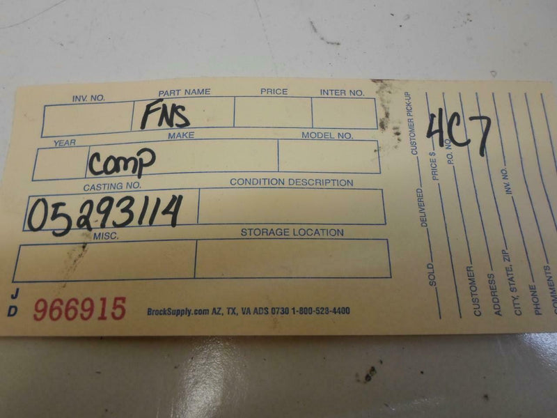 Transmission Control Module TCM TCU Chrysler Sebring 1997 1998 05293114Ab