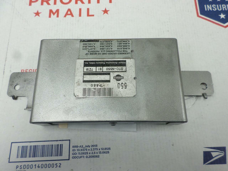 Transmission Control Module TCM TCU Nissan Altima 1998 1999 ETC-N550 G1 ETCn550G1
