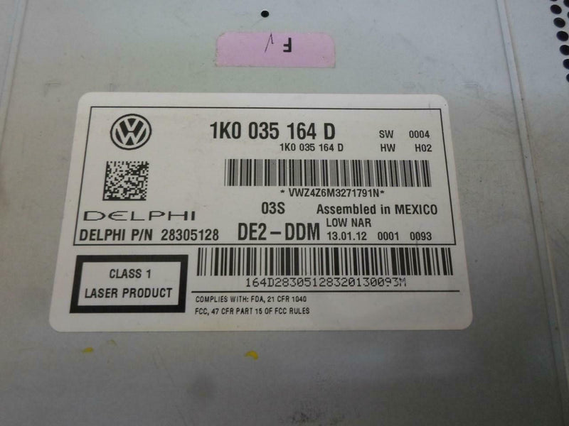 OEM Radio Volkswagen Beetle 2012 2013 2014 1K0035164D Am Fm Stereo Cd