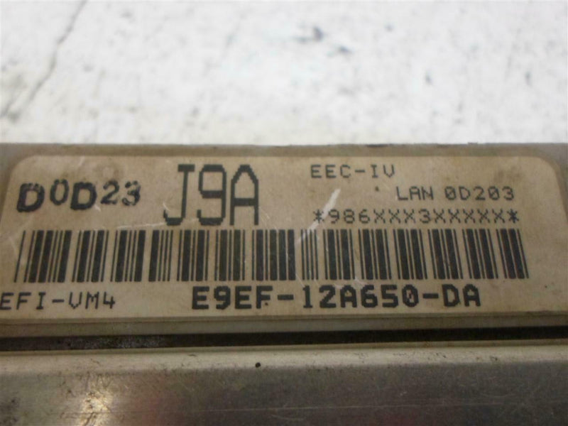 OEM Engine Computer Ford Escort 1989 1990 E9Ef-12A650-Da J9A PCM ECM ECU