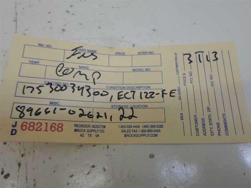 OEM Engine Computer Programmed Plug&Play Toyota Corolla 1999 2000 89661-02621 ECM