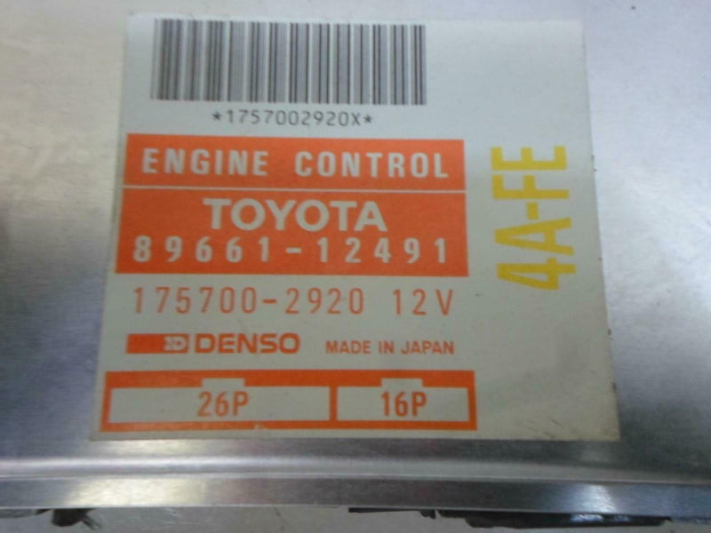 OEM Engine Computer Programmed Plug&Play Toyota Corolla 1991 1992 89661-12491