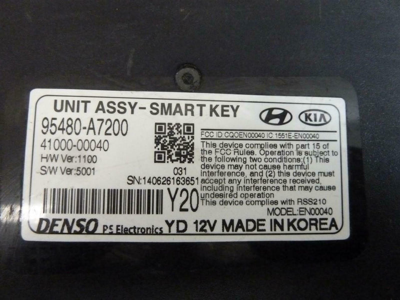 Keyless Entry Control Module Kia Forte 2014 2015 2016 95480-A7200