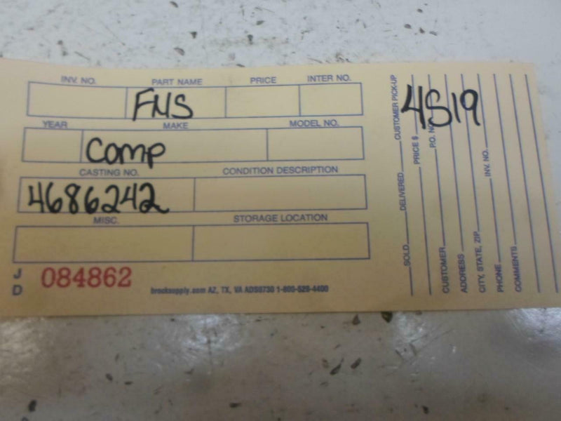 Airbag Control Module Chrysler Town & Country 1996 1997 4686242