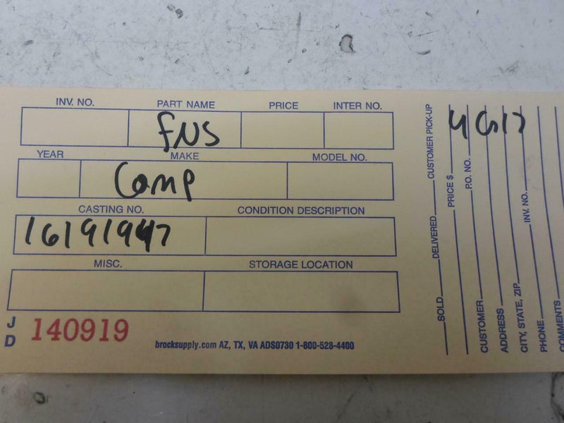 OEM Engine Computer Chevrolet Cavalier 1994 16191947 ECM PCM ECU