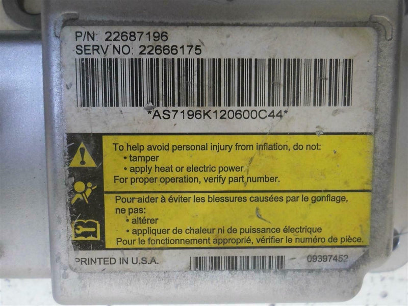 Airbag Control Module for 2002, 2003 Saturn Vue – 22666175