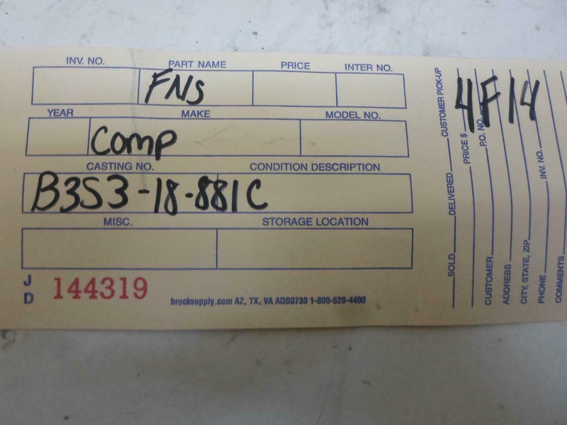 OEM Engine Computer Ford Aspire 1997 B3S3 18 881C PCM ECM ECU