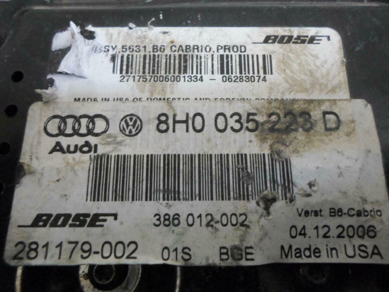 OEM Amp Amplifier Audi A4 2009 8H0035223D