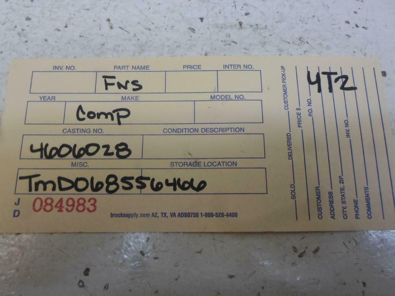 Airbag Control Module Chrysler Cirrus 1995 1996 4606028