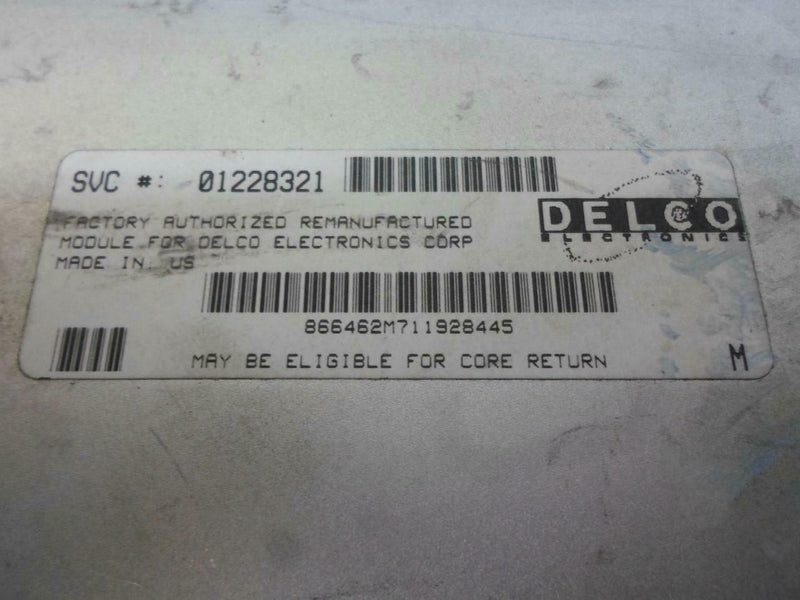 OEM Engine Computer Chevrolet Cavalier 1988 1989 01228321 PCM ECM ECU