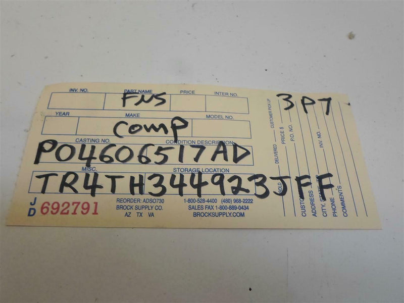 Transmission Control Module TCM TCU Chrysler Concorde 2000 04606517Ad