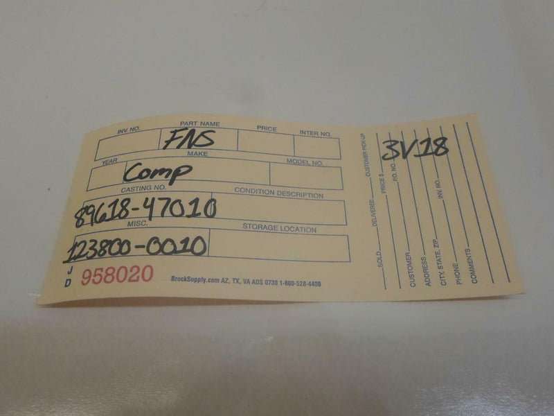 Power Supply Control Module Toyota Prius 2004 89618-47010