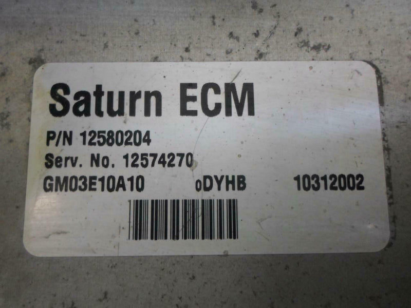 OEM Engine Computer Programmed Plug&Play Saturn Ion 2003 12574270 PCM ECM ECU