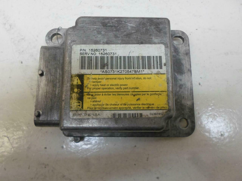 Airbag Control Module Saturn Ion 2007 15260731