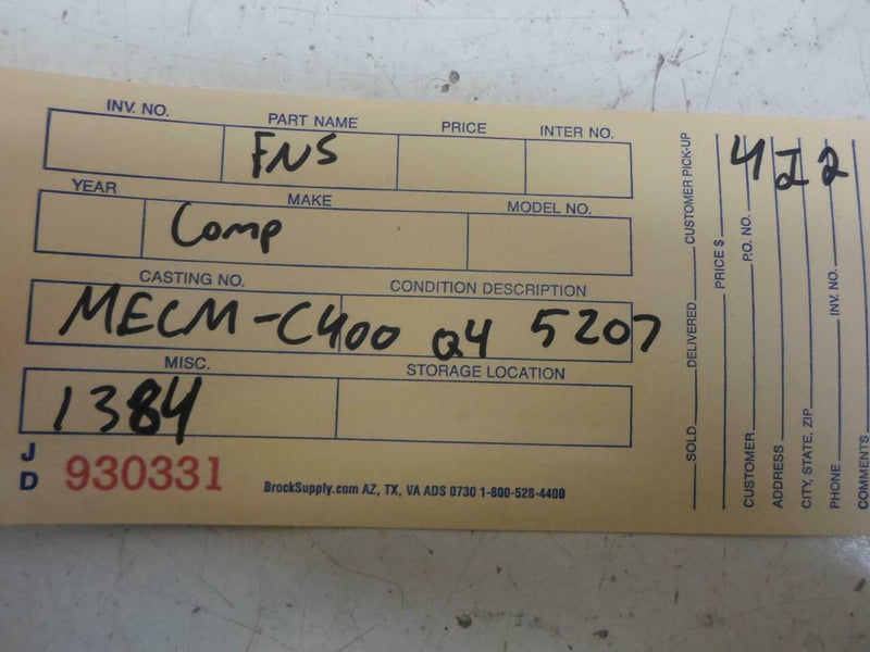 OEM Engine Computer Programmed Plug&Play Nissan Quest 1996 MECM-C400 G4 ECM PCM