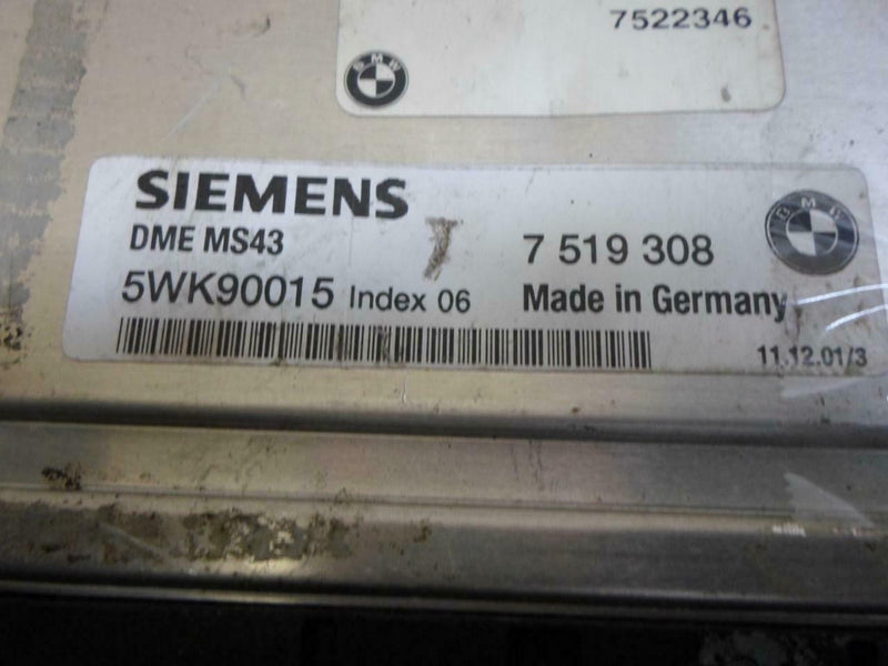 OEM Engine Computer BMW X5 2003 2004 2005 7519308 3.0L ECM PCM ECU