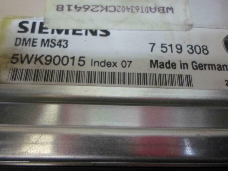 OEM Engine Computer BMW X5 2003 2004 2005 7519308 3.0L ECM PCM ECU