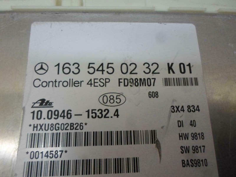 ABS Control Module Mercedes-Benz ML-Class 1998 1999 1635450232