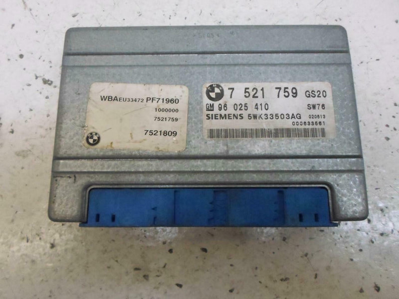 Transmission Control Module TCM TCU BMW 330I 2002 7521759