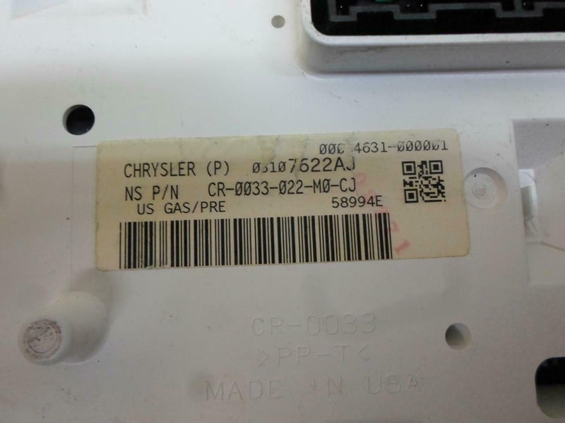 OEM Speedometer Instrument Cluster for 2007 Chrysler Pt Cruiser – 05107622AJ