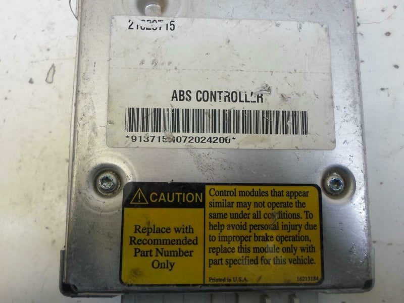 ABS Control Module Saturn S Series 1996 1997 1998 1999 21023715