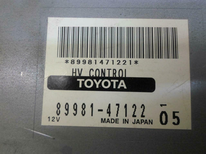 Hybrid Vehicle Control Module Toyota Prius 2005 2006 89981-47122