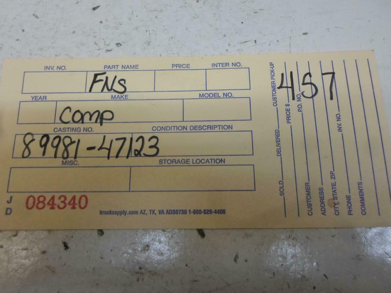 Hybrid Vehicle Control Module Toyota Prius 2005 2006 89981-47123