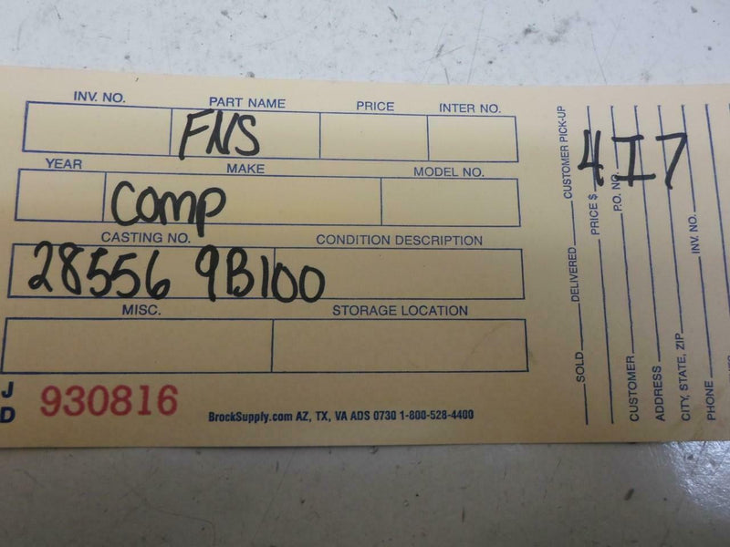 Airbag Control Module Nissan Altima 1996 1997 28556 9B100