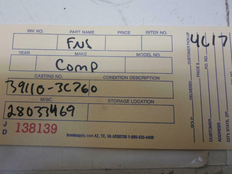 OEM Engine Computer Hyundai Sonata 2006 2007 2008 39110-3C760 3.3L ECM PCM ECU