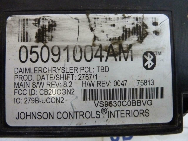 Bluetooth Control Module Chrysler Pacifica 2004 2005 2006 2007 05091004Am