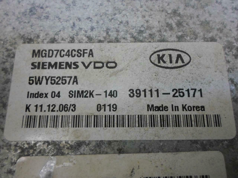 OEM Engine Computer Kia Optima 2006 2007 2008 39111-25171 2.4L Mt ECM PCM ECU