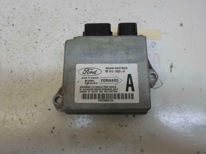 Airbag Control Module Ford Taurus 2004 2005 2006 2007 4F13-14B321-Af