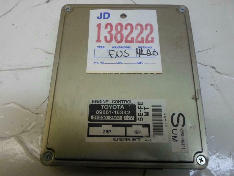 OEM Engine Computer Programmed Plug&Play Toyota Tercel 1995 1996 89661-16342 Mt