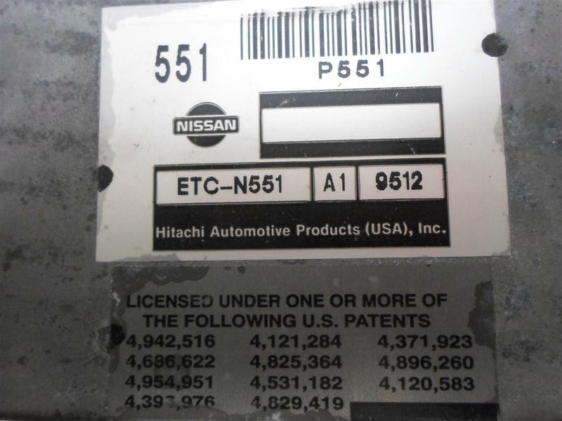 Transmission Control Module TCM TCU Nissan Altima 1998 1999 ETC-N551 A1