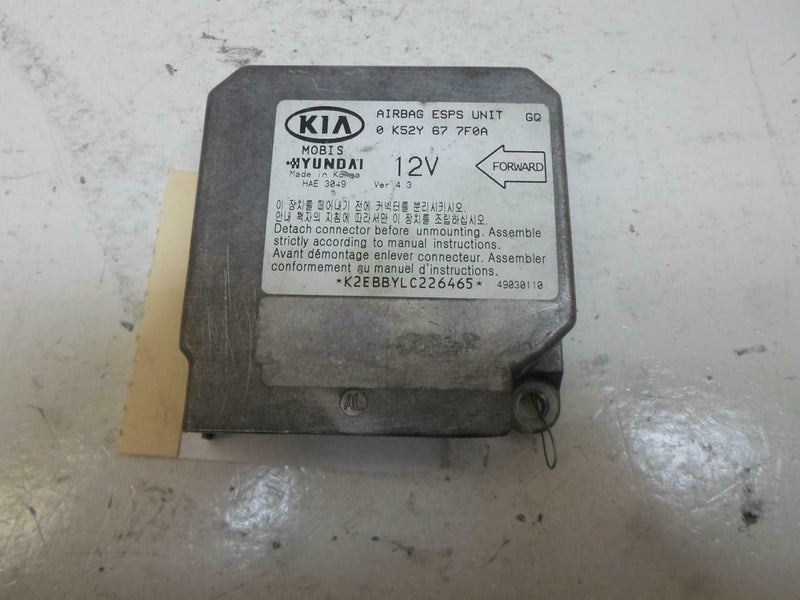 Airbag Control Module Kia Sedona 2002 2003 2004 2005 0 K52Y 67 7F0A