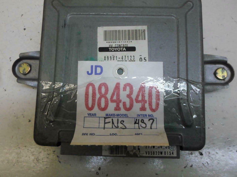 Hybrid Vehicle Control Module Toyota Prius 2005 2006 89981-47123