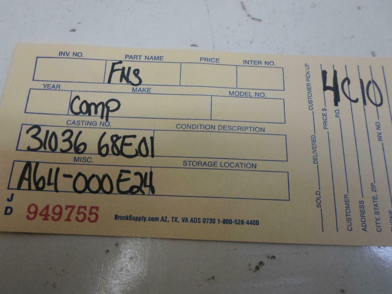 Transmission Control Module TCM TCU Nissan Stanza 1990 1991 31036 68E01