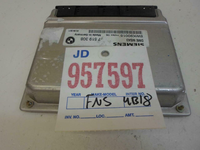 OEM Engine Computer BMW X5 2003 2004 2005 7519308 3.0L ECM PCM ECU