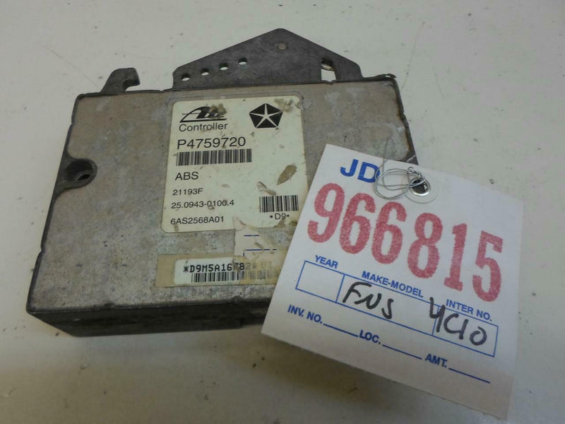 ABS Control Module Chrysler Concorde 1995 1996 1997 4759720