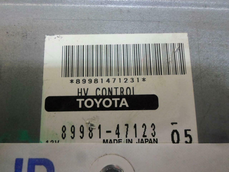 Hybrid Vehicle Control Module Toyota Prius 2005 2006 89981-47123