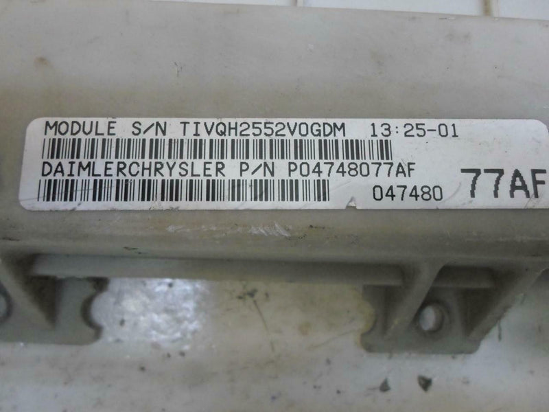 Body Control Module Chrysler Town & Country 2003 04748077Af BCM BCU