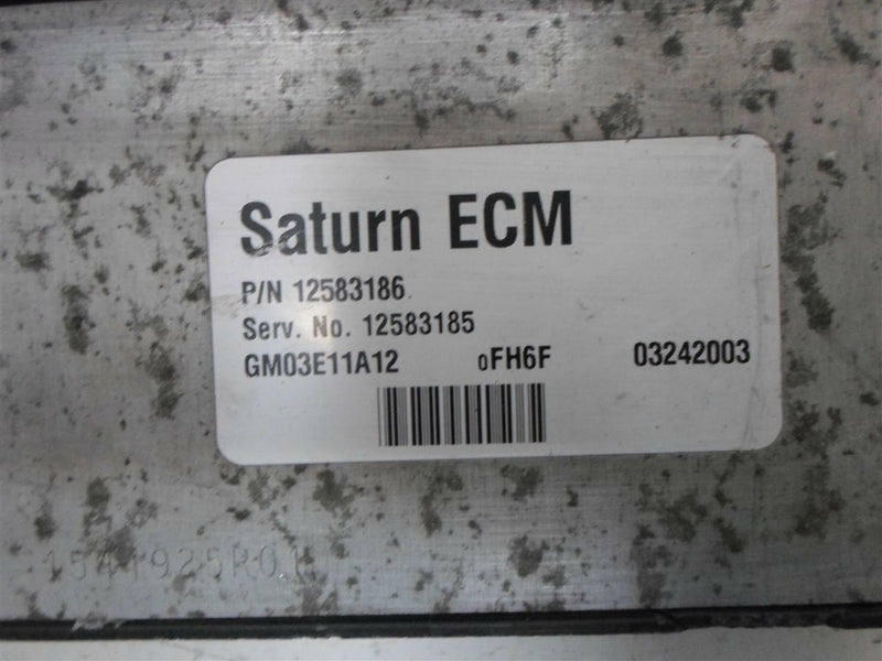 OEM Engine Computer Programmed Saturn Ion 2003 12583185 12583186 PCM ECM ECU